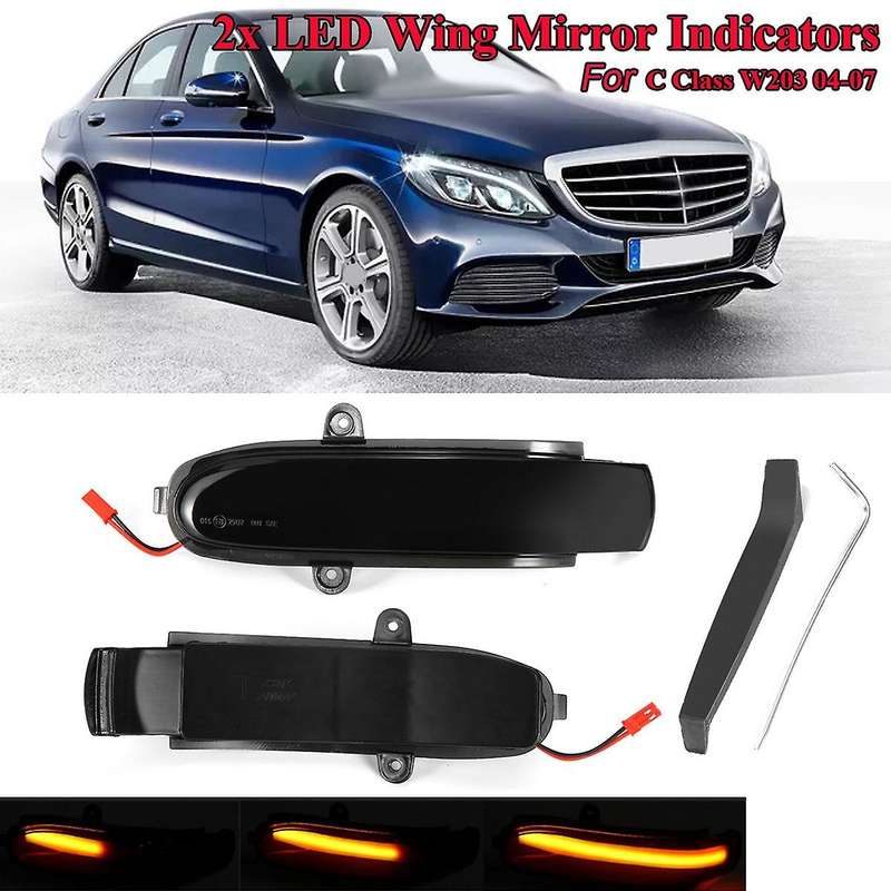 Car Dynamic LED Turn Signal Light Rearview Mirror Light Indicator Blinker for C Class W203 T-Modell