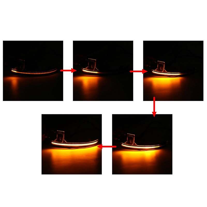 Car Dynamic LED Turn Signal Light Rearview Mirror Light Indicator Blinker for -5 CX5 KF 2017 2018 -8
