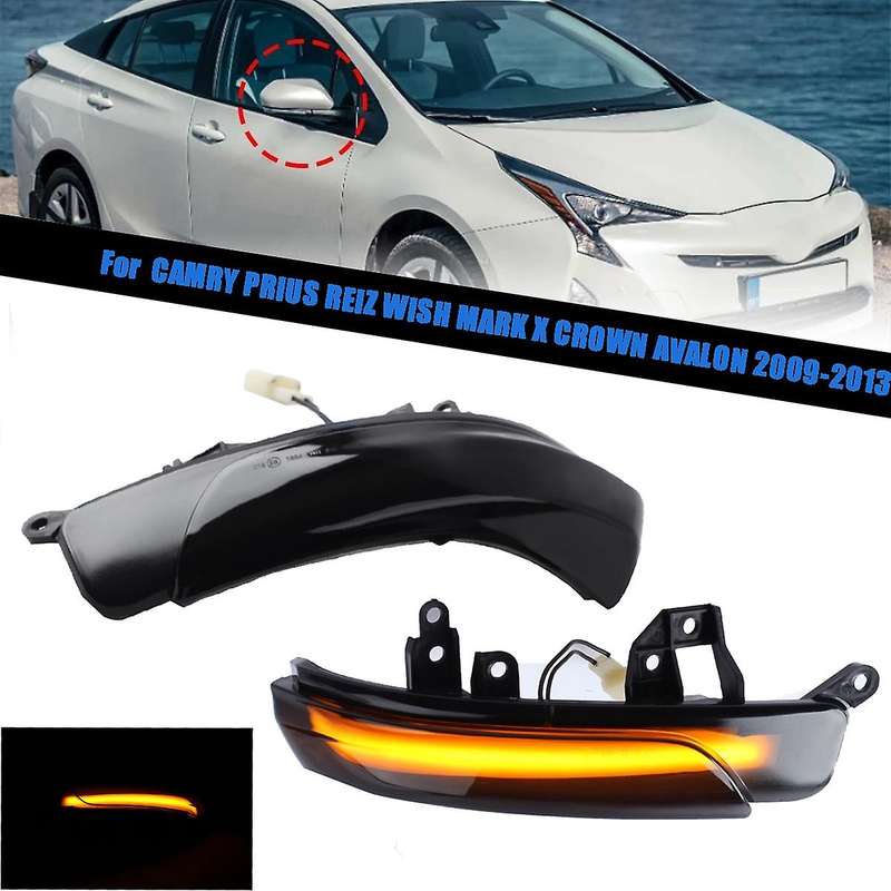 Car Dynamic LED Turn Signal Rearview Side Mirror Light Indicator for PASSO Wish Prius Mark X