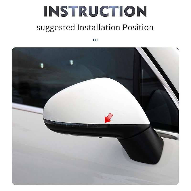 Car Dynamic LED Turn Signal Light Rearview Mirror Light Indicator for  II MK2 7P 2010 - 2018