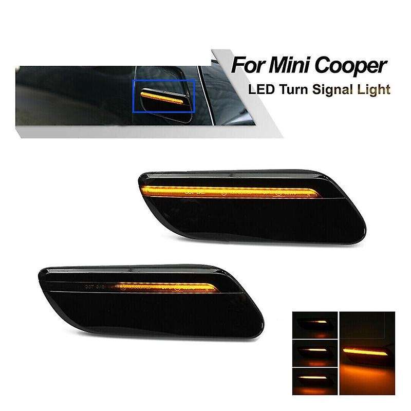 Car Dynamic Smoked Lens Led Side Marker Light for Mini F55 F56 F57 2014- Turn Signal Lamp 6313729834