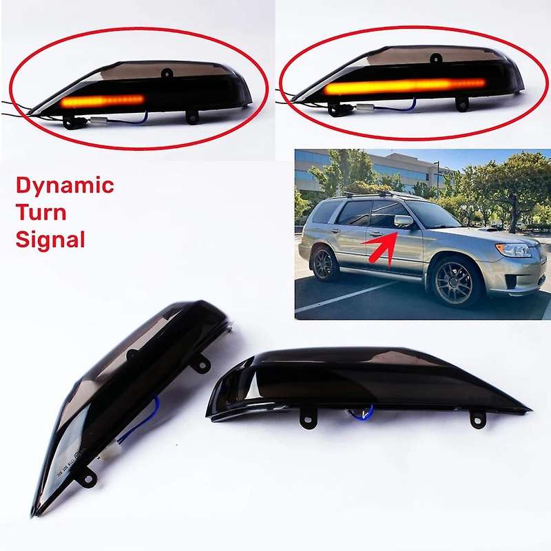 Car Dynamic Turn Signal Light Led Side Mirror Indicator Blinker Lamp for Forester Legacy Outback 200