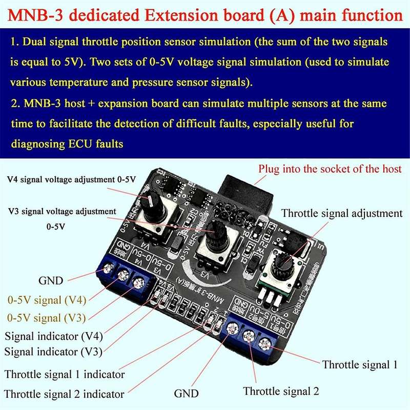 Car ECU Tester Automotive Sensor Signal Simulator Car Oxygen Oil Pressure Sensor Automobile Vehicle