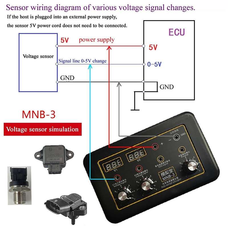 Car ECU Tester Automotive Sensor Signal Simulator Car Oxygen Oil Pressure Sensor Automobile Vehicle