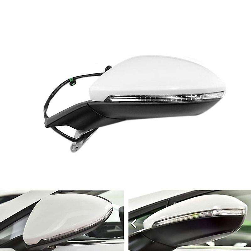 Car Electric Folding Rearview Mirror Assembly Heating Mirror with Light for Golf 7 MK7 2014-2016 5G