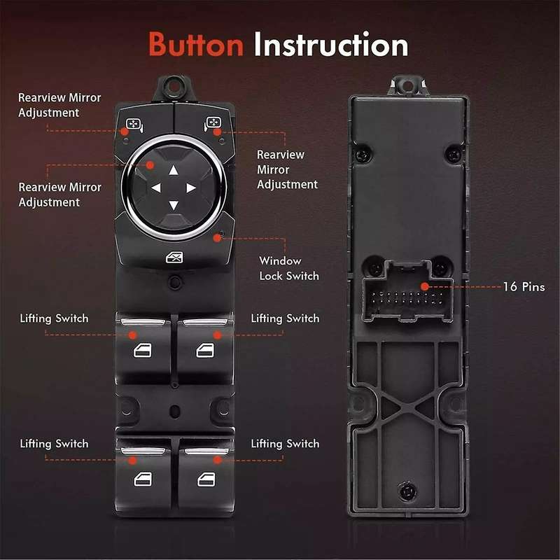 Car Electric Power Master Window Control Switch GB5Z14529BA for Explorer 2016-2019 LHD