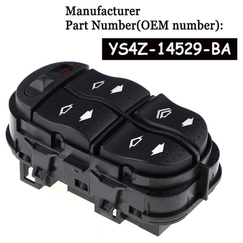 Car Electric Power Window Switch Left Front Lifter Master Control Switch for Focus YS4Z-14529-