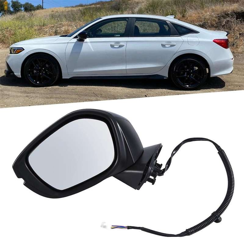Car Electric Rear View Mirror Assembly for 2022 2023 Reversing Mirror 5-wire W/ Power Heated Functio