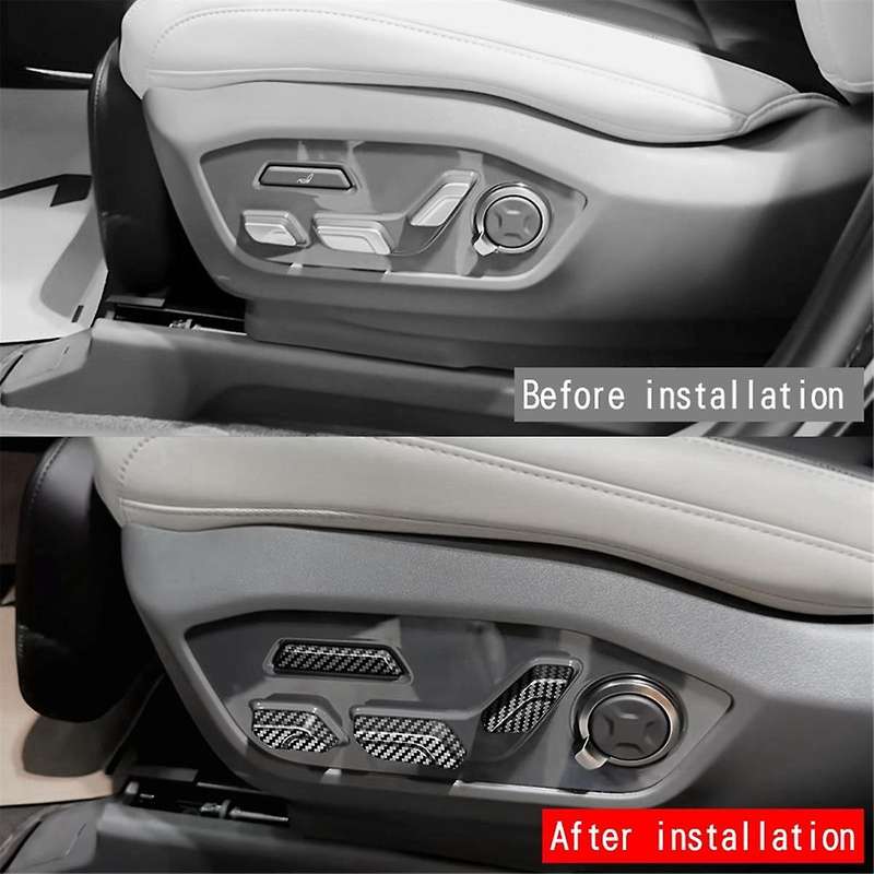 Car Electric Seat Button Trim Sticker for EV9 2023 2024 Seat Adjustment Button Cover Car Interior Ac