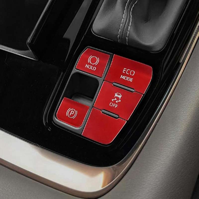 Car Electronic Handbrake Button Sticker Aluminum for ALPHARD/VELLFIRE 40 Series 2023+ Gear Button S