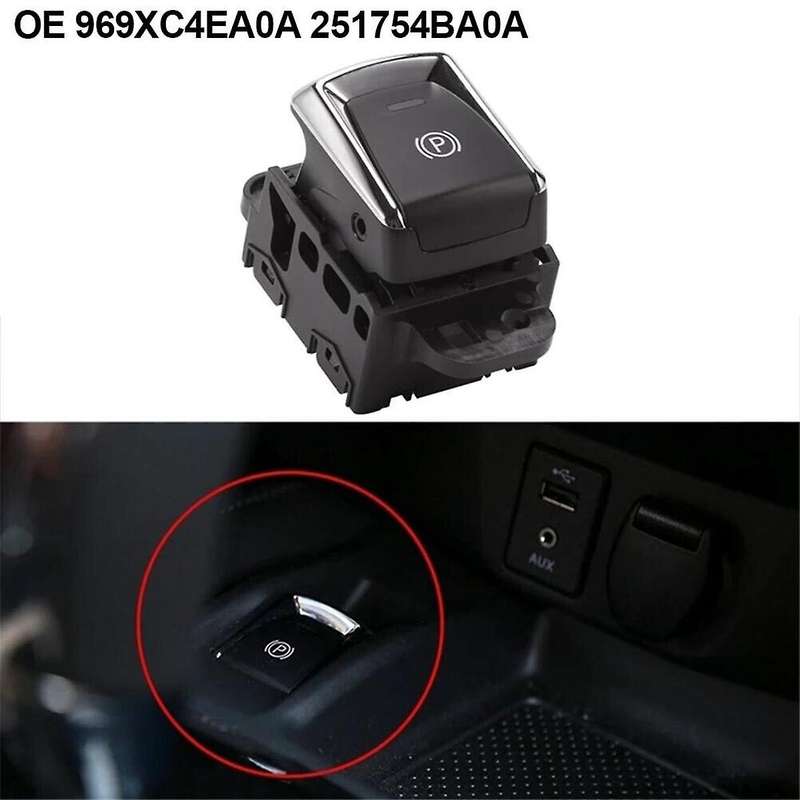 Car Electronic Handbrake Button Switch Parking Brake Control Switch 969XC-4EA0A for 2014-2018