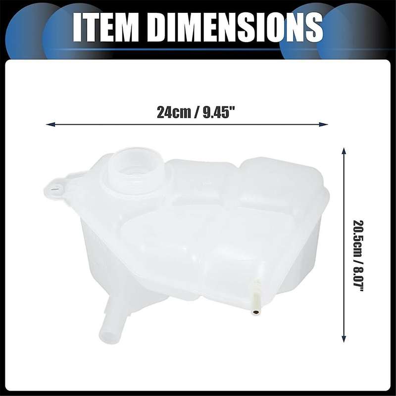 Car Engine Coolant Reservoir Water Tank Expansion Tank with Cover 1221362 2S6H8K218AF for FIESTA MK6