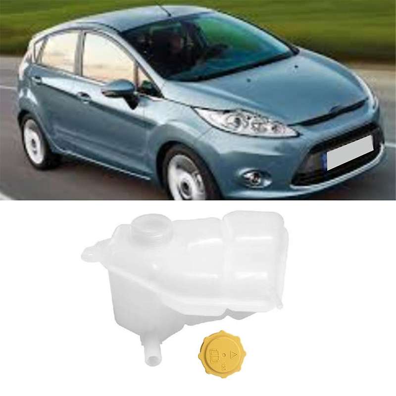 Car Engine Coolant Reservoir Water Tank Expansion Tank with Cover 1221362 2S6H8K218AF for FIESTA MK6