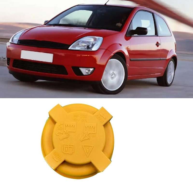 Car Engine Coolant Reservoir Water Tank Cover 1221362 for FIESTA MK6 2001-2008 Expansion Tank Cover