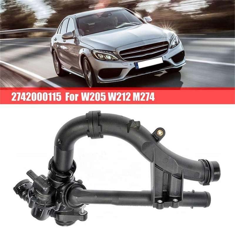 Car Engine Coolant Thermostat Housing Assembly for W205 W213 W167 C180 C200 C300 2015-2021 A27420042