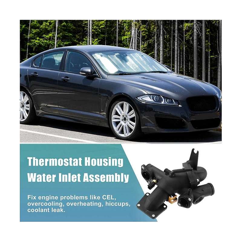 Car Engine Cooling Water Thermostat Housing Assembly for S-type Xf Xj8 Xk8 Xkr Aj811793 Aj810214