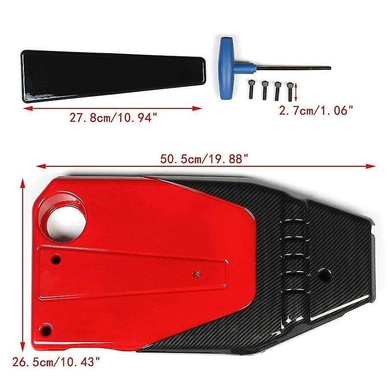 Car Engine Cover Hood Abs Carbon Fiber Style Fit for Accord 10th 2016-2018