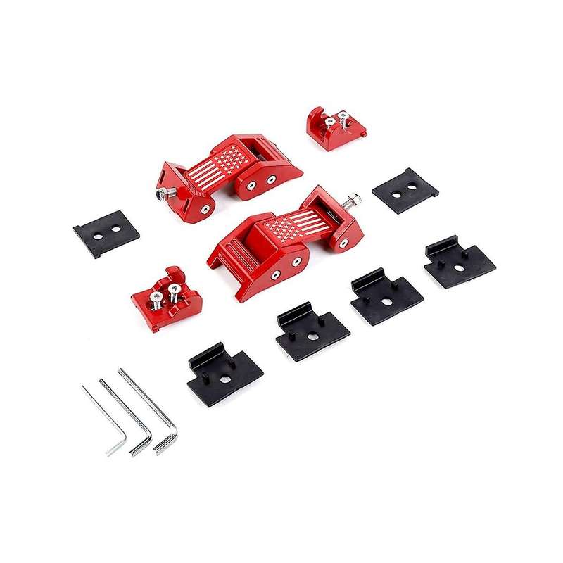Car Engine Hood Latch Lock Catch Cover Kit for Wrangler Jk 2007-2017 Jl Jt 2018-2022 Accessories (re