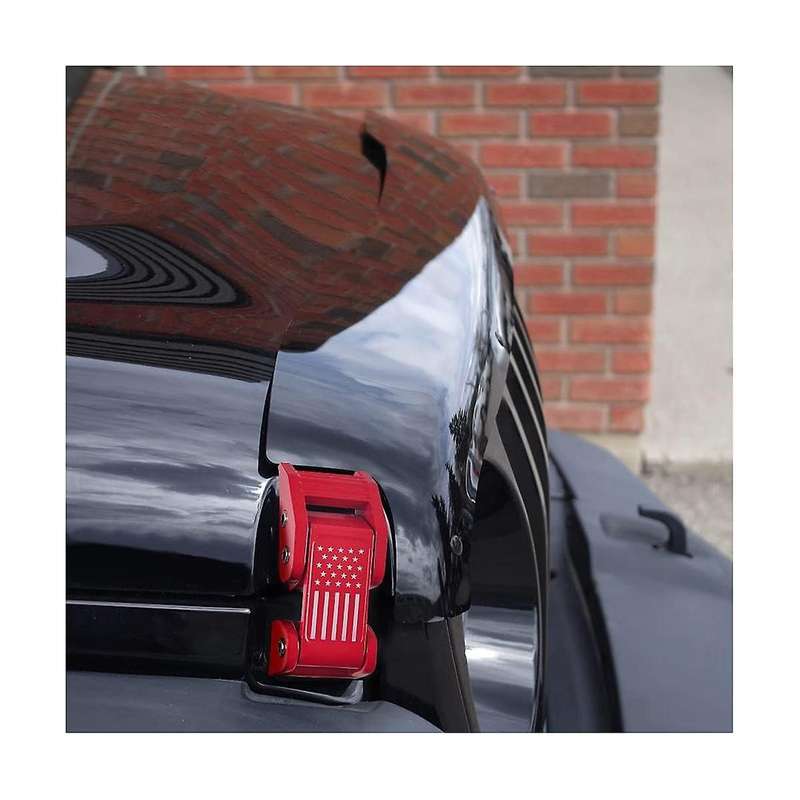 Car Engine Hood Latch Lock Catch Cover Kit for Wrangler Jk 2007-2017 Jl Jt 2018-2022 Accessories (re