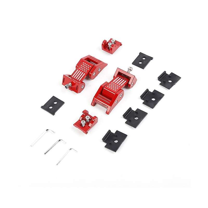 Car Engine Hood Latch Lock Catch Cover Kit for Wrangler Jk 2007-2017 Jl Jt 2018-2022 Accessories (r