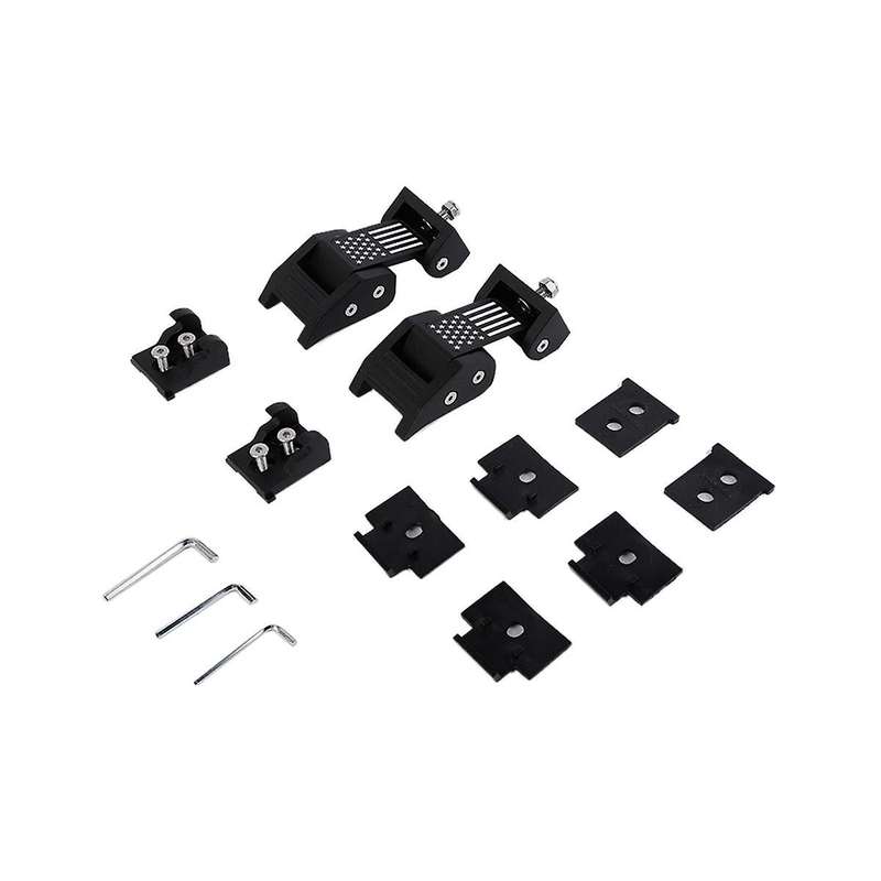 Car Engine Hood Latch Lock Catch Cover Kit for Wrangler Jk 2007-2017 Jl Jt 2018-2022 Accessories (bl