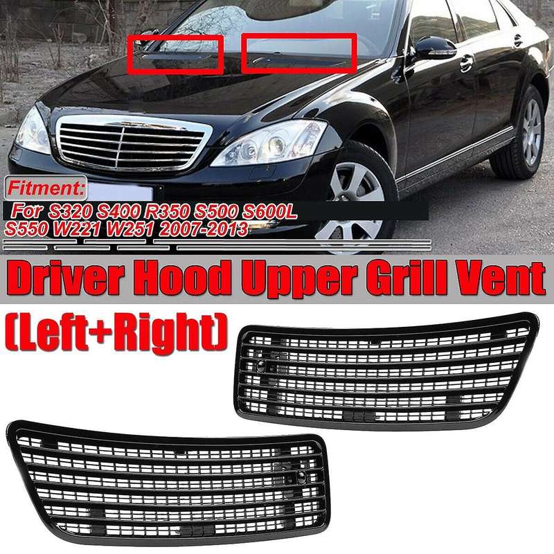 Car Engine Hood Upper Grille Grill Vent Cover Trim for Mercedes Benz W221 W251 2007-2013 2218800305