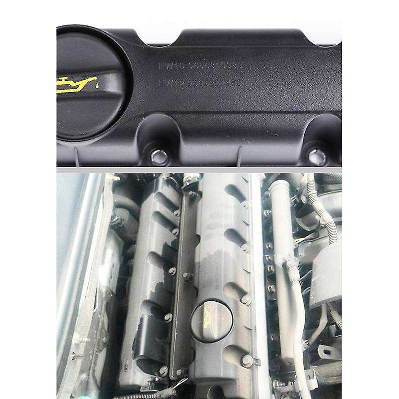 Car Engine Intake Exhaust Valve Chamber Cover Gasket with Lid Cap for 307 408 508 3008 C4 C5