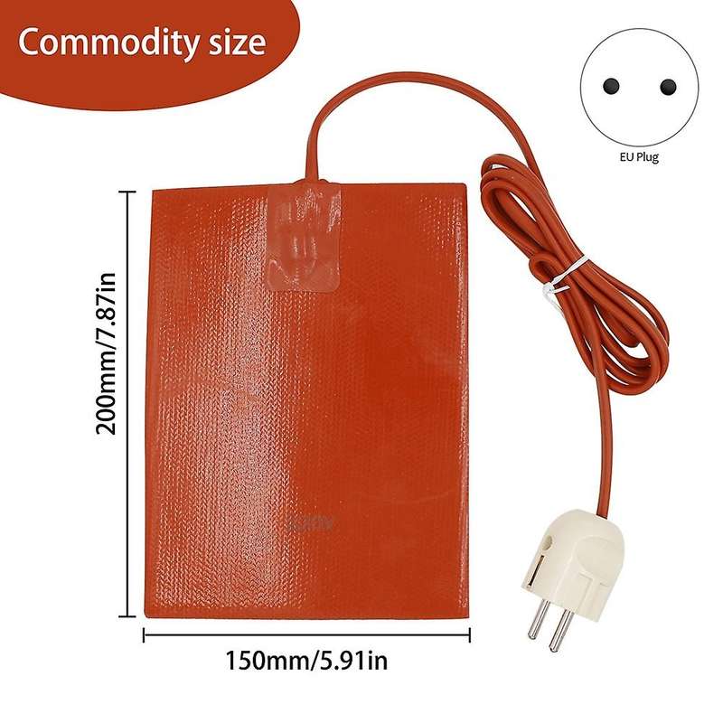 Car Engine Oil Tank Heater Pad 300W Silicone Heating Pad Engine Oil Tank Waterproof with EU Plug