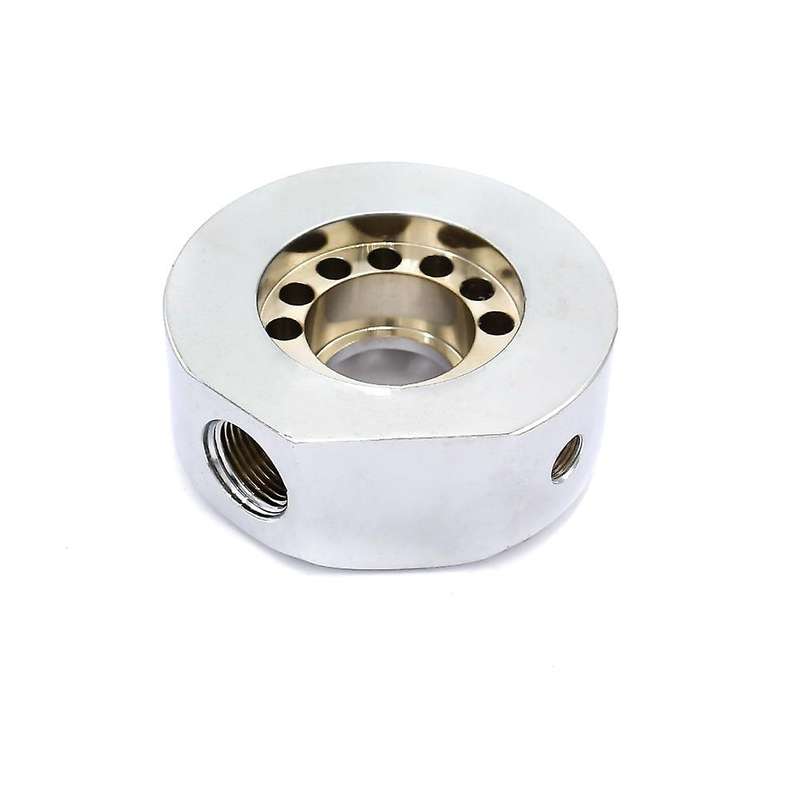 Car Engine Oil Supply Filter Adapter Aluminum Line Conversion Kit Fit for B20 Silver