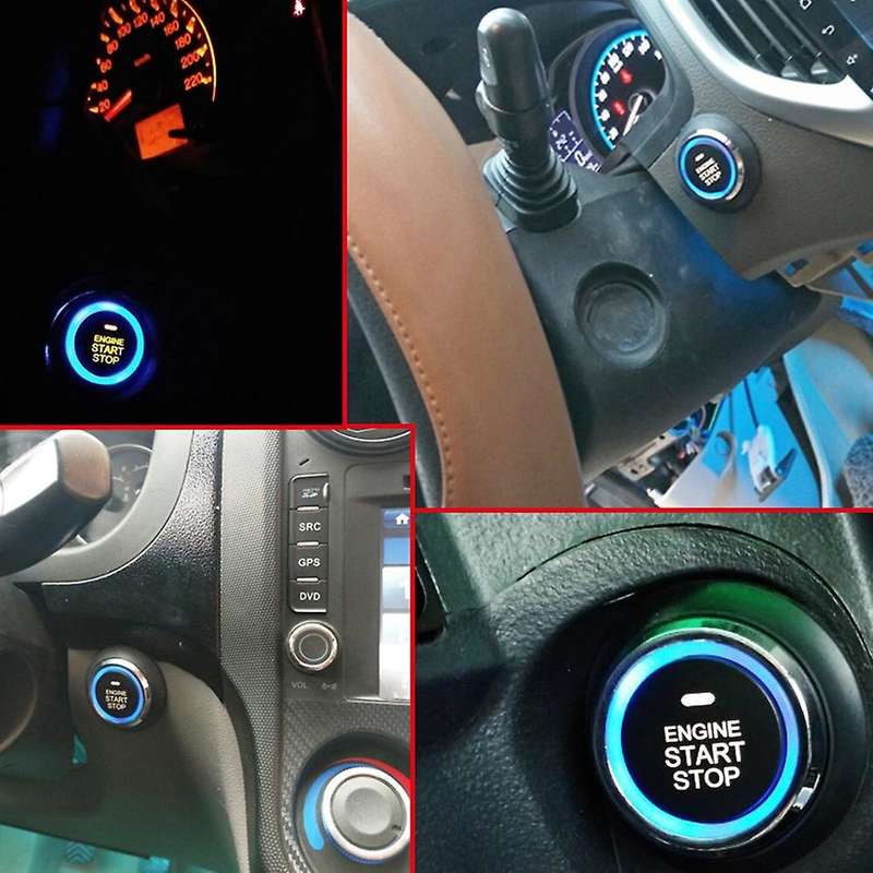 Car Engine One-key Start-stop Button System Pke Keyless Entry System Car Anti-theft Alarm Remote Sta