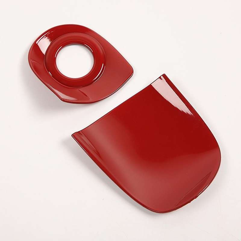 Car Engine Start Stop Ignition Decor Cover Key Jack Trim for 2010 2011 2012 2013 2014,ABS Red