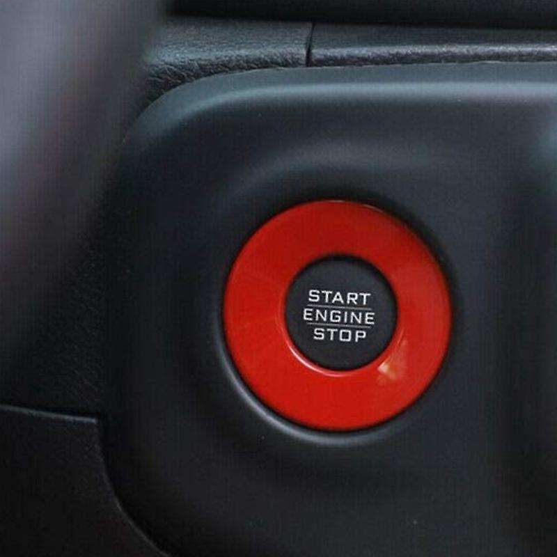 Car Engine Start Stop Switch Button Cover Trims, Start Stop Button Cover for JL 2018-2020