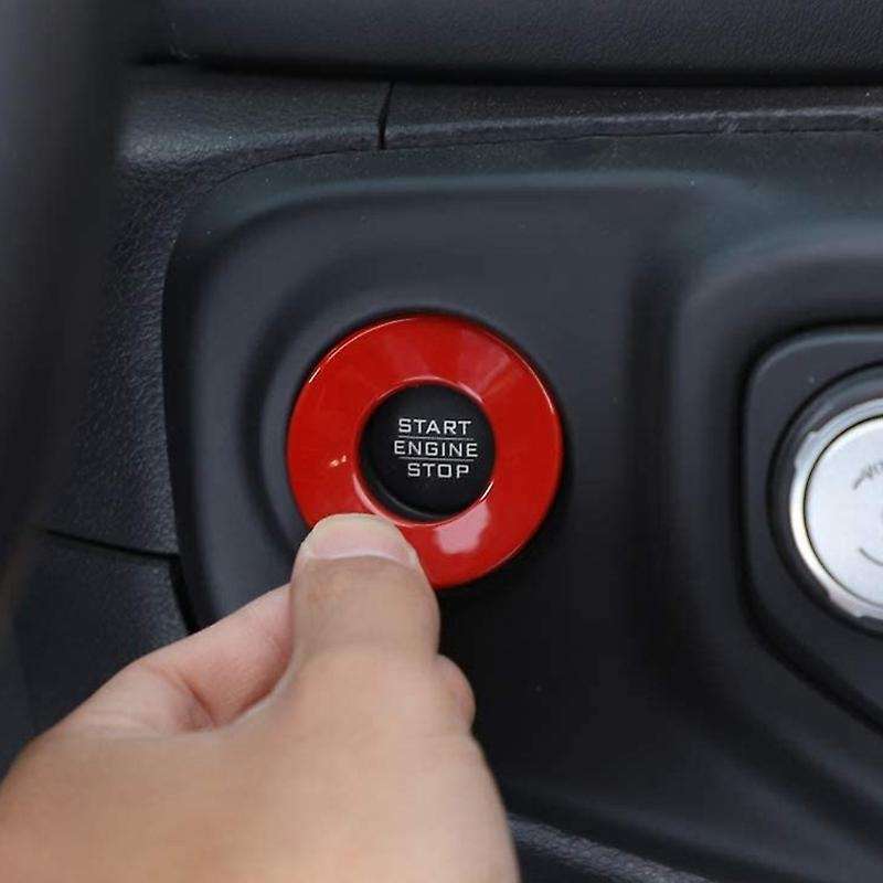 Car Engine Start Stop Switch Button Cover Trims, Start Stop Button Cover for JL 2018-2020