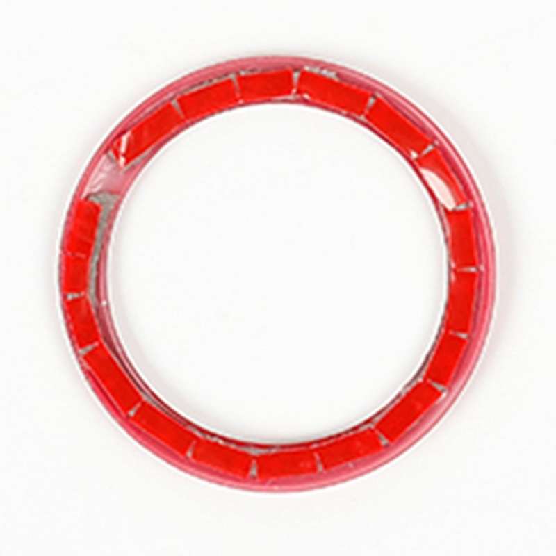 Car Engine Start Stop Ignition Key Decor Ring Cover for Nitro 2007-2012 Interior Accessories, Red