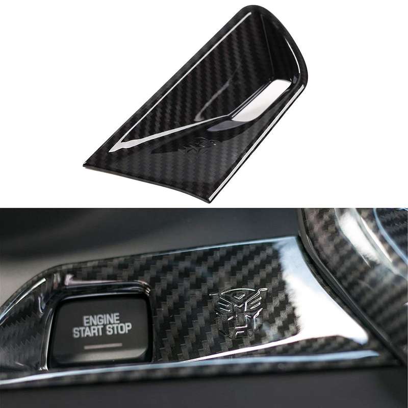 Car Engine Start Stop Switch Button Panel Decoraiton Frame Cover Trim for 2017+ Accessories