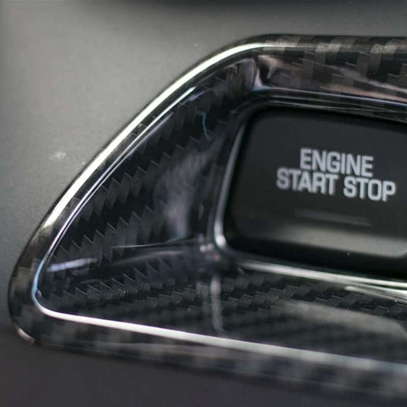 Car Engine Start Stop Switch Button Panel Decoraiton Frame Cover Trim for 2017+ Accessories