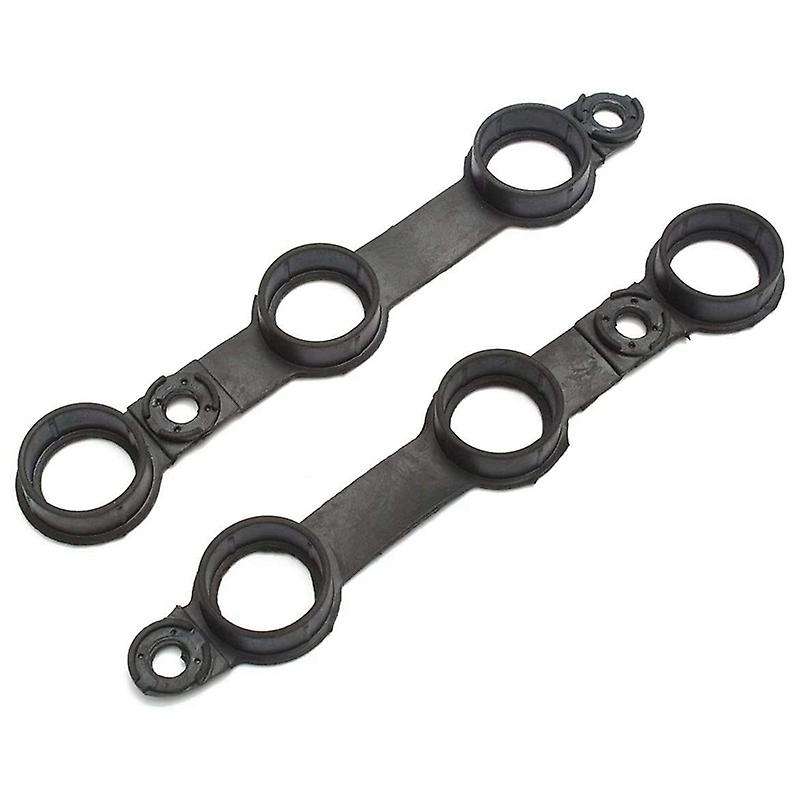 Car Engine Valve Cover Gasket Set with 15 Bolt Grommets 11129070532 for WE36 E39 Z3 M52 S52