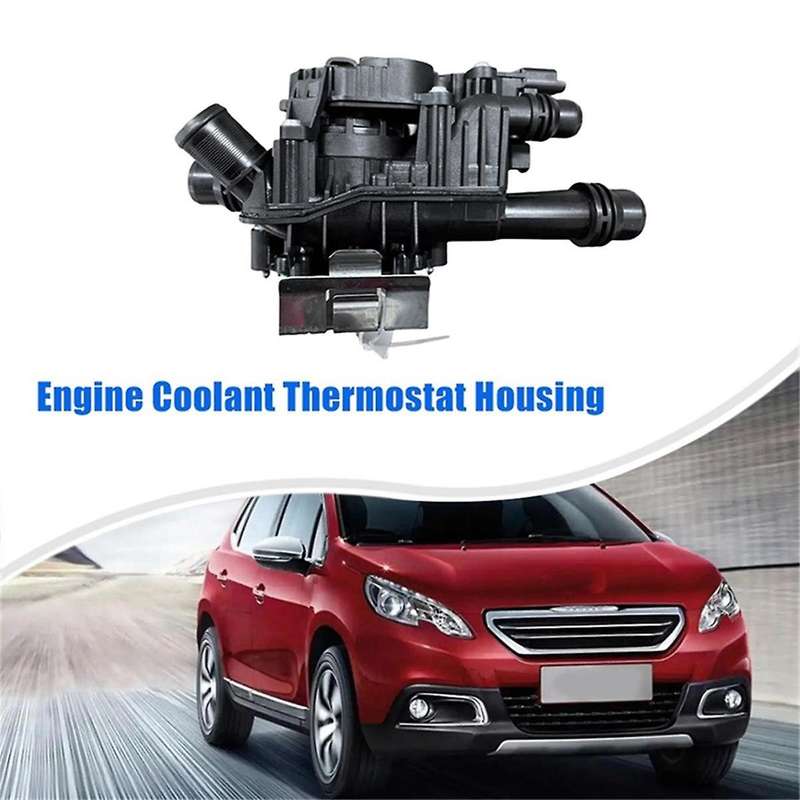 Car Engine Water Chamber Thermostat Housing 9803549480 for Opel 208 5008 1.6 BlueHDi 8V 9850364680