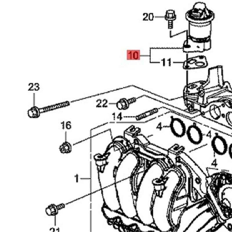 Car Exhause Gas Recirculation EGR Valve 18011-RBJ-000 for 12-15 Fit 15-16 10-14 18011RBJ000