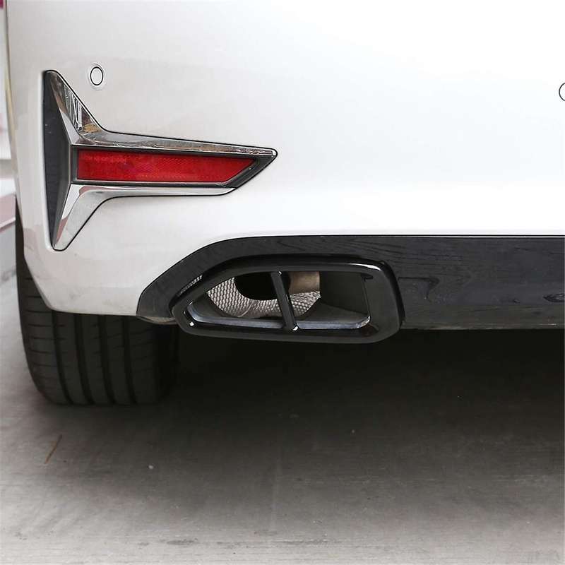 Car Exhaust Muffler Pipe Tip Cover Decorative Trim for 3 Series G20 G28 2020-2022 Stainless Steel