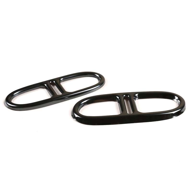 Car Exhaust Pipe Cover Decoration Rear Dual Muffler Trim Tail Throat Frame for - GLA/ 2020-2021 Blac
