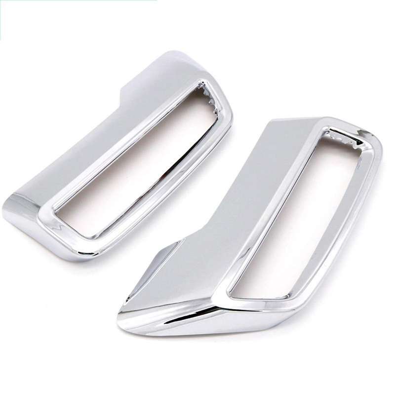 Car Exhaust Pipe Cover Rear Exhaust Muffler Pipe Tail Throat Frame for 3008 5008 2017-2020 Silver