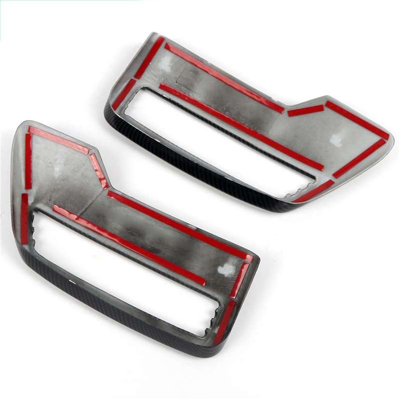Car Exhaust Pipe Cover Rear Exhaust Muffler Pipe Tail Throat Frame for 3008 5008 2017-2020 Silver