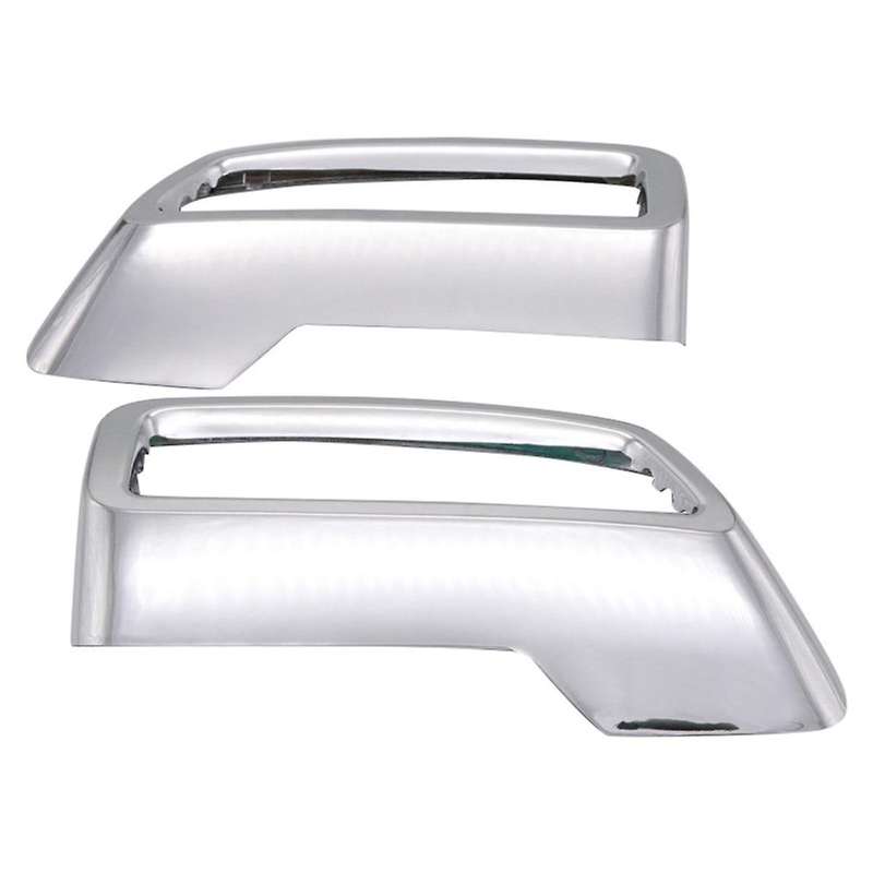 Car Exhaust Pipe Cover Rear Exhaust Muffler Pipe Tail Throat Frame for 3008 5008 2017-2020 Silver