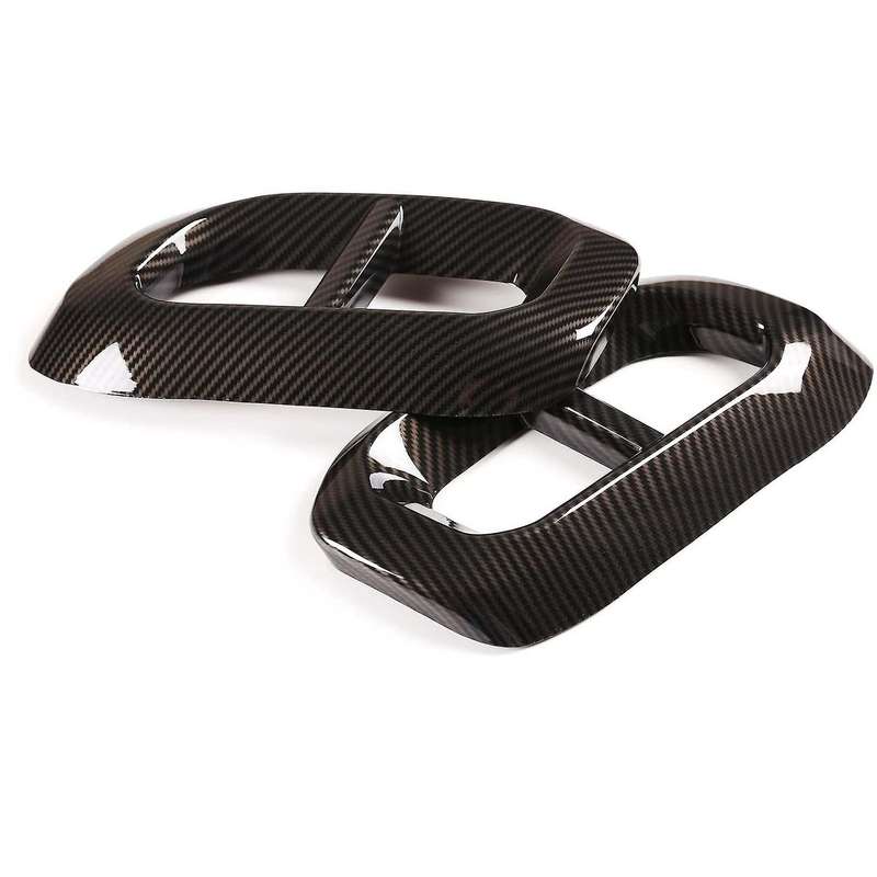 Car Exhaust Pipe Tail Cover Trim Rear Exhaust Muffler Panel Carbon Fiber Tail Throat Frame for GLC G