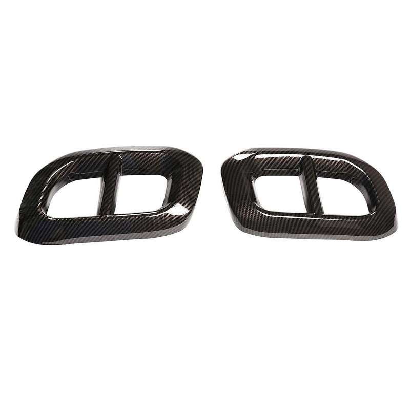 Car Exhaust Pipe Tail Cover Trim Rear Exhaust Muffler Panel Carbon Fiber Tail Throat Frame for GLC G