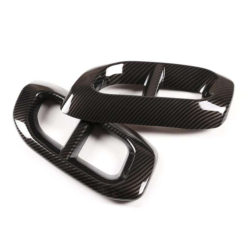 Car Exhaust Pipe Tail Cover Trim Rear Exhaust Muffler Panel Carbon Fiber Tail Throat Frame for GLC G