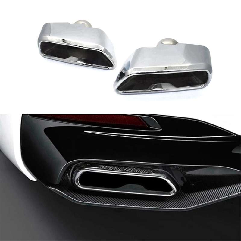 Car Exhaust System Muffler MP Style Square Port Exhaust Tailpipe Automobile for 5 Series G30 G38 540