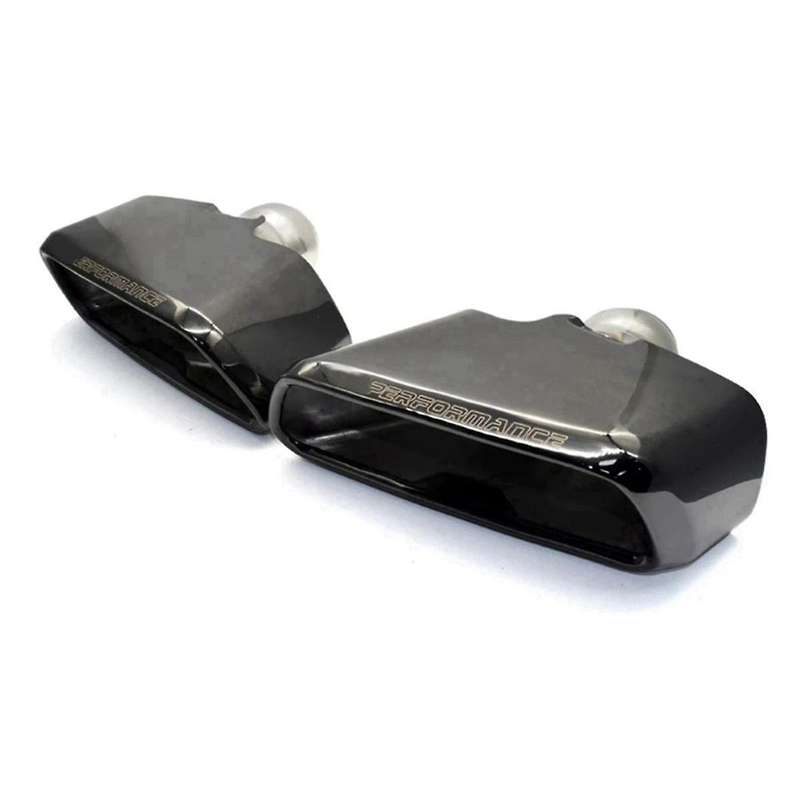 Car Exhaust System Muffler MP Style Square Port Exhaust Tailpipe Automobile for 5 Series G30 G38 540