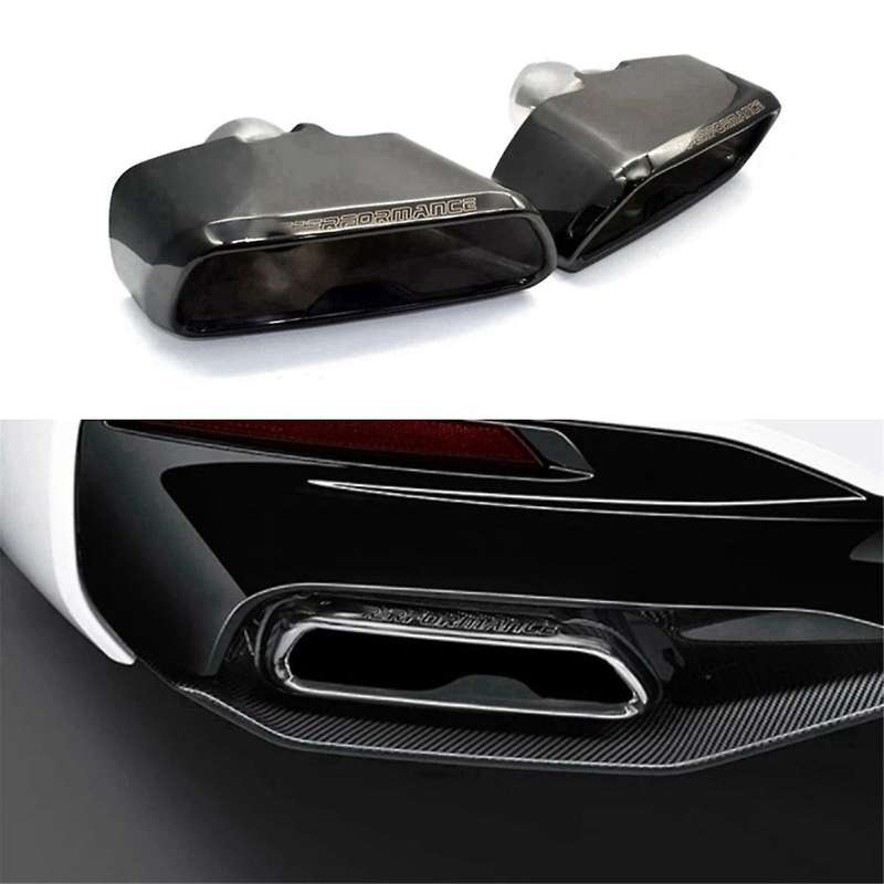 Car Exhaust System Muffler MP Style Square Port Exhaust Tailpipe Automobile for 5 Series G30 G38 540